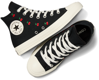 black high top converse sneakers