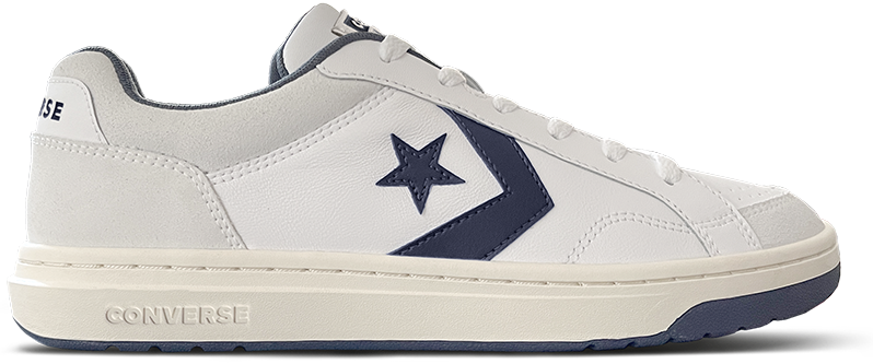 Converse Pro Blaze Classic Low Top White Navy Vaporous Gray Baggins Shoes