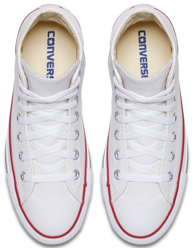 Leather white high tops hotsell