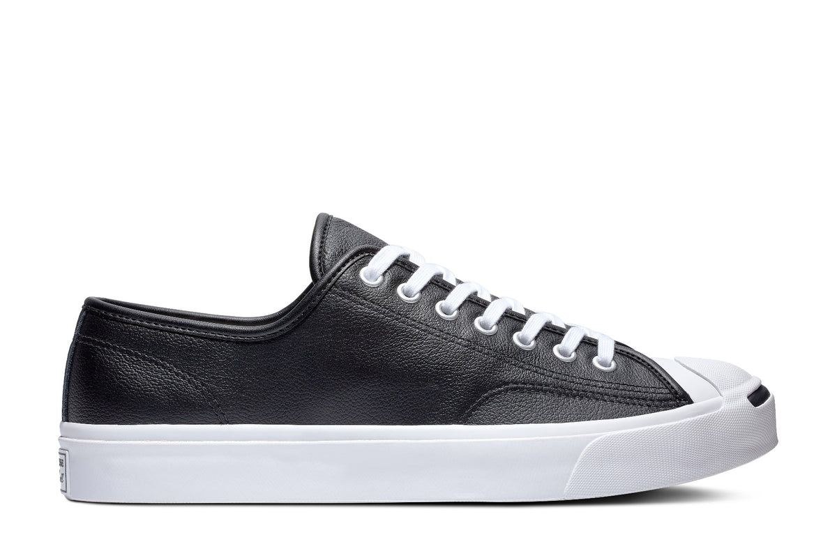 Converse Jack Purcell Low Top Black Leather – Baggins Shoes