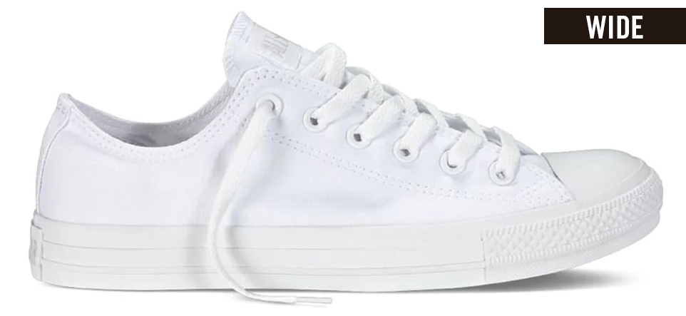 Classic white chucks clearance