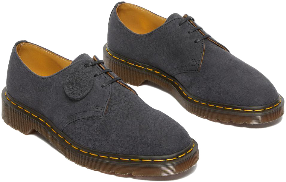 Dr Martens Made in England 1461 Low Top Black Savannah Suede