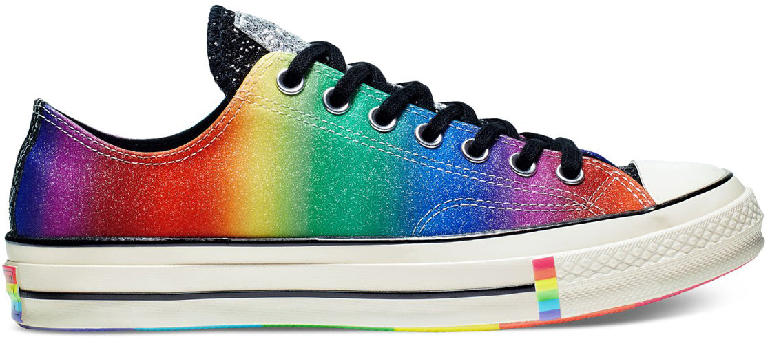 Converse shop with rainbow