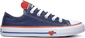 Converse Kid's Chuck Taylor All Star Low Top Navy/Enamel Red/Blue