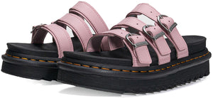 Dr Martens Blaire Slide Sandal Hydro Leather Chalk Pink