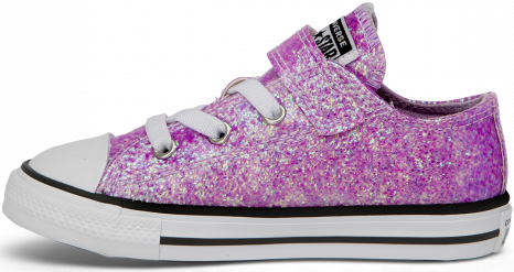 Converse Chuck Taylor All Star Infant Low Top Gloss 1 Velcro Lilac Mist