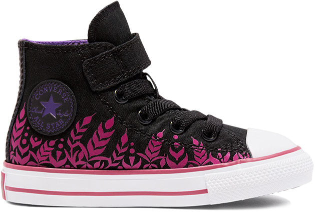 Converse black outlet pink