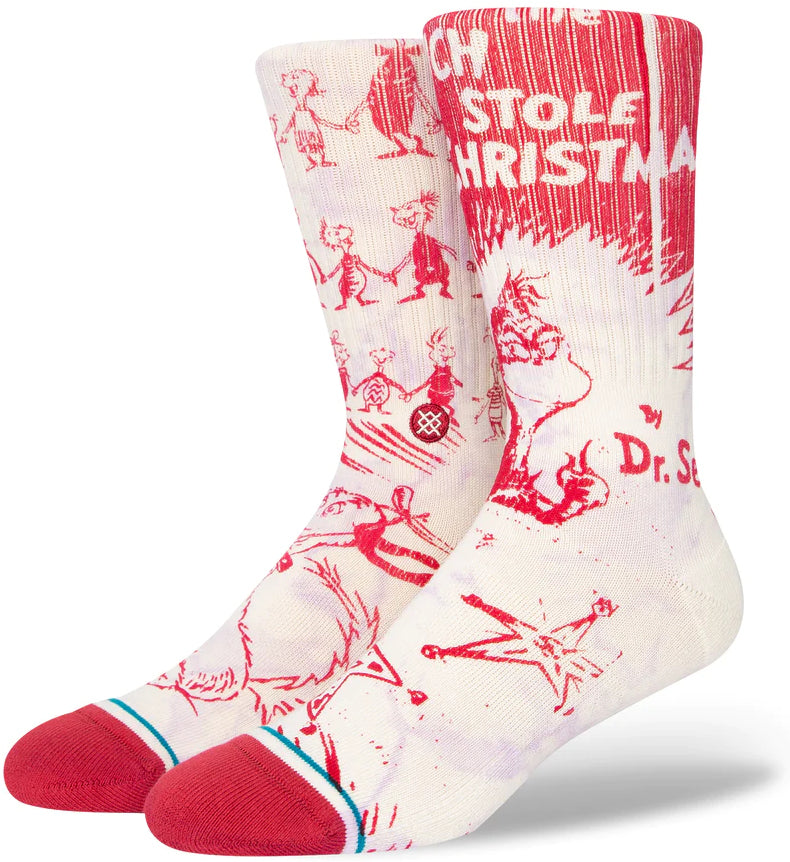 Stance Socks Unisex The Grinch Every Who Off White