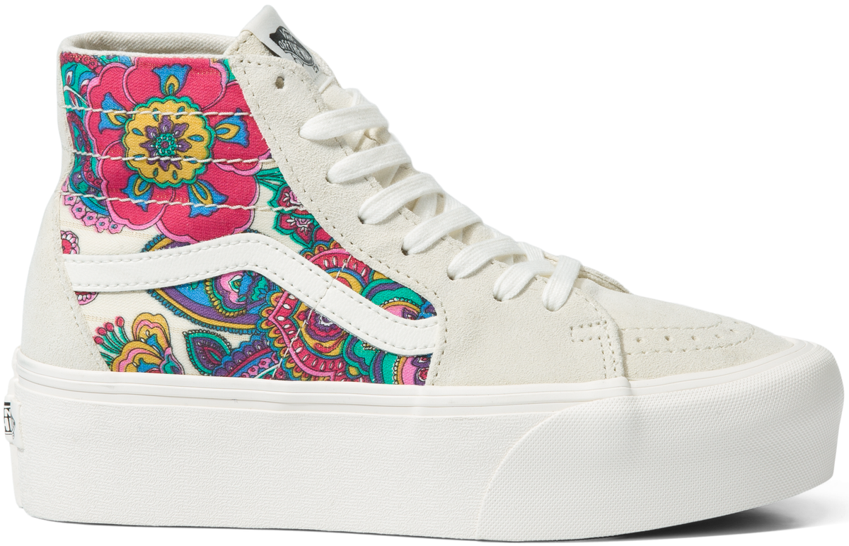 Vans Sk8-Hi Tapered Stackform Paisley Bloom Turtledove – Baggins Shoes
