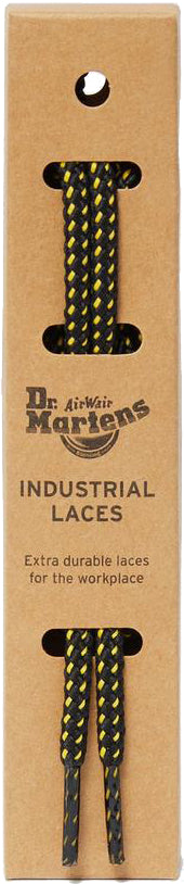 Dr. Martens 100 cm Industrial Lace Black/Yellow
