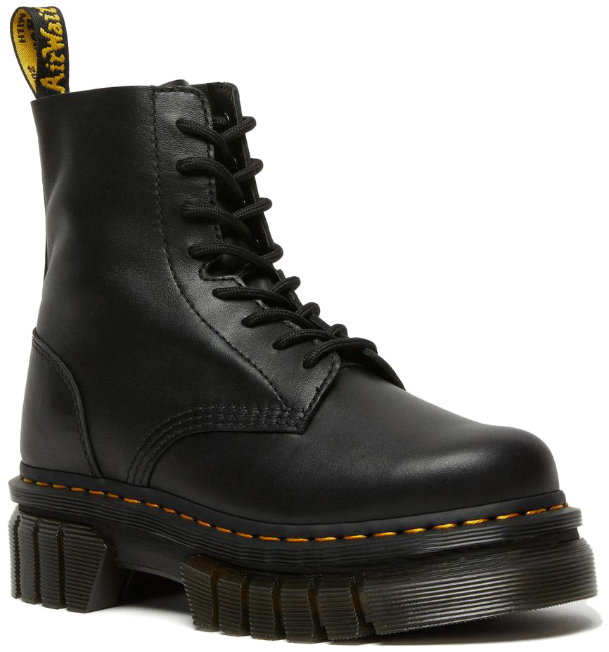 Dr. Martens Womens Audrick Black Nappa Lux Leather