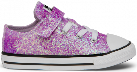 Converse Chuck Taylor All Star Infant Low Top Gloss 1 Velcro Lilac Mist