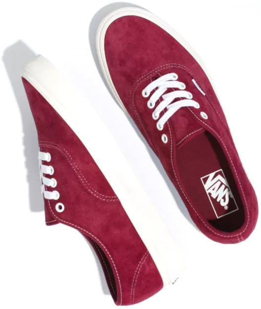 New Vans Authentic Pig Suede factory Red Waterproof Sneakers