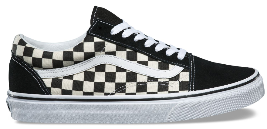 Vans Old Skool (Primary Check) Black/White – Baggins Shoes Vans Old Skool (Primary Check) Black/White – Baggins Shoes