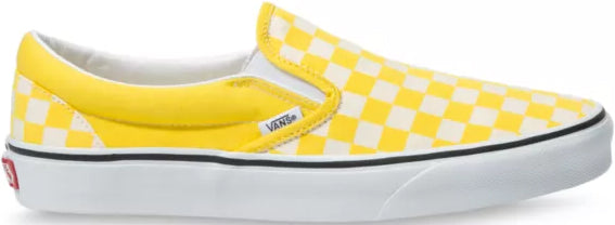 Vans Classic Slip-on Checkerboard Cyber Yellow – Baggins Shoes