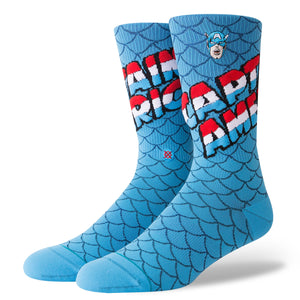 Stance Socks Men's Marvel Captain America Blue