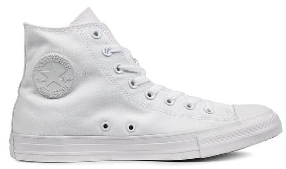 Converse Chuck Taylor All Star Hi White Monochrome – Baggins Shoes
