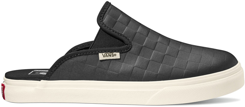 Vans Mule SF Leather (Checkerboard) Black