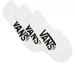 Vans Classic Super No Show Socks White (Men's 6.5-9, 3 pack)
