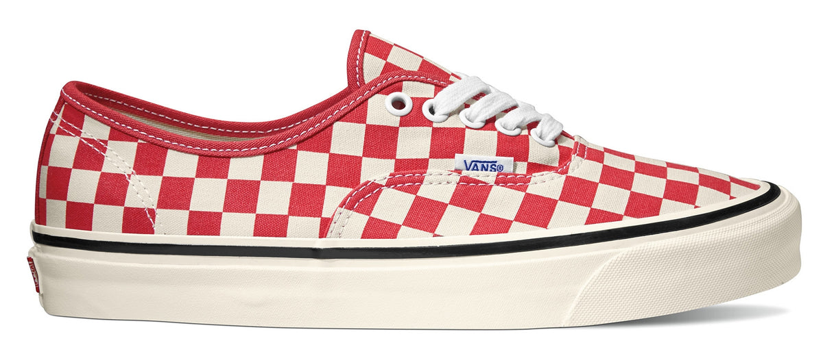 Vans Authentic 44 DX Anaheim Factory OG Red Check Baggins Shoes