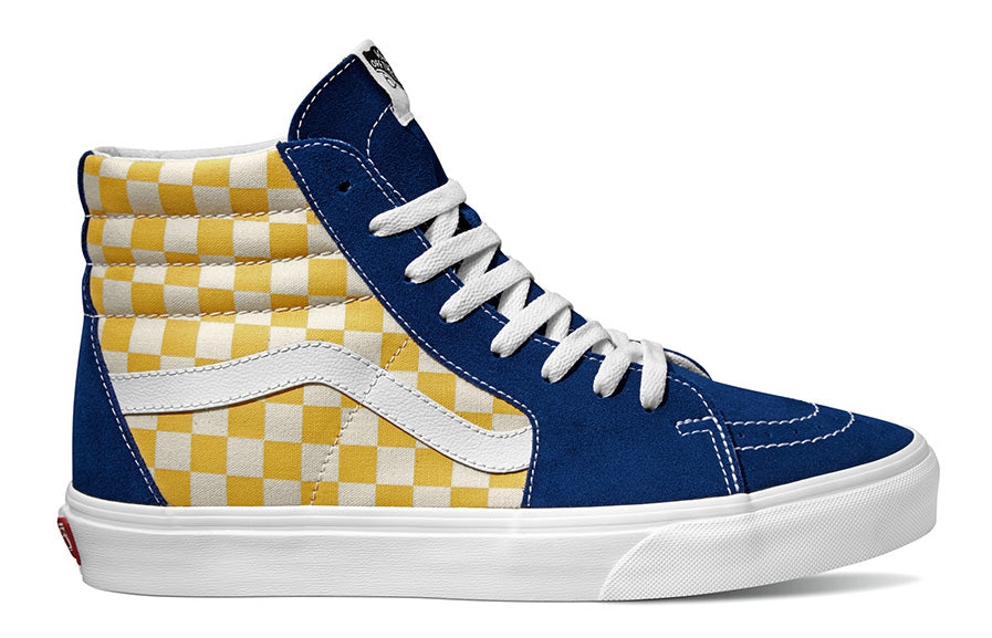Vans Sk8-Hi (BMX Checker) True Blue/Yellow – Baggins Shoes