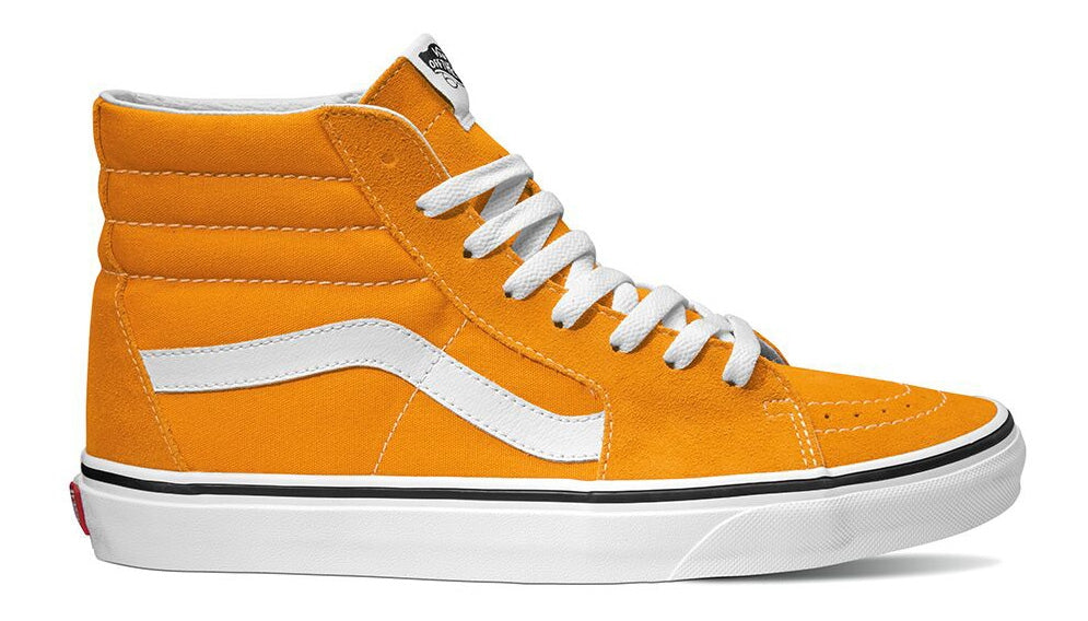 Vans Sk8 Hi Dark Cheddar True White Baggins Shoes