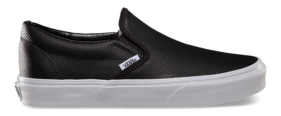 Mens leather vans slip ons on sale