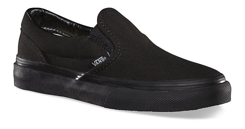 Vans Kids Classic Slip On Black Black