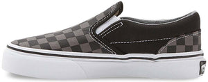 Vans Kids Classic Slip-On (Checker) Black/Pewter