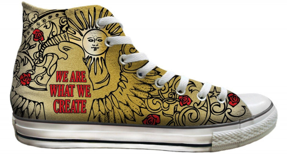 LORI DIAMOND ART INSPIRES CUSTOM PRINT CONVERSE AT BAGGINS