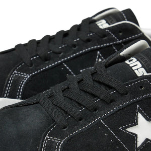 Converse One Star Pro Suede Low Top Black/Black/White