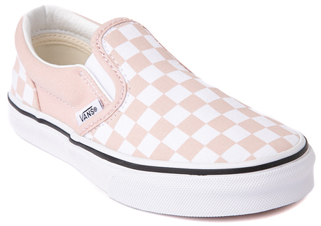 Vans Kids Classic Slip-On Checkerboard Rose Smoke