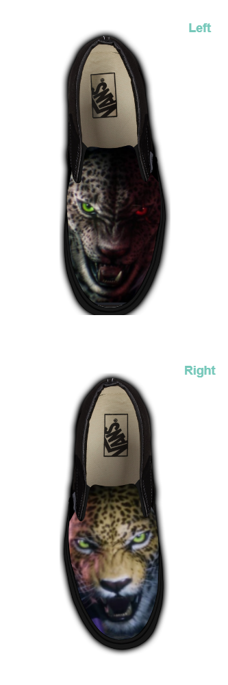 Customizable Slip-On - Black Monochrome (Customized)