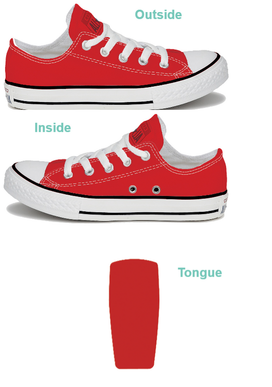 Customizable Low-Top - Red (Customized)