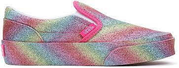 Vans Kids Classic Slip-On Glitter Rainglow Rainbow