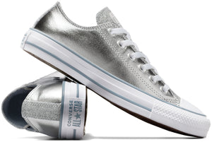 Converse Womens Chuck Taylor All Star Low Top Metallic Granite