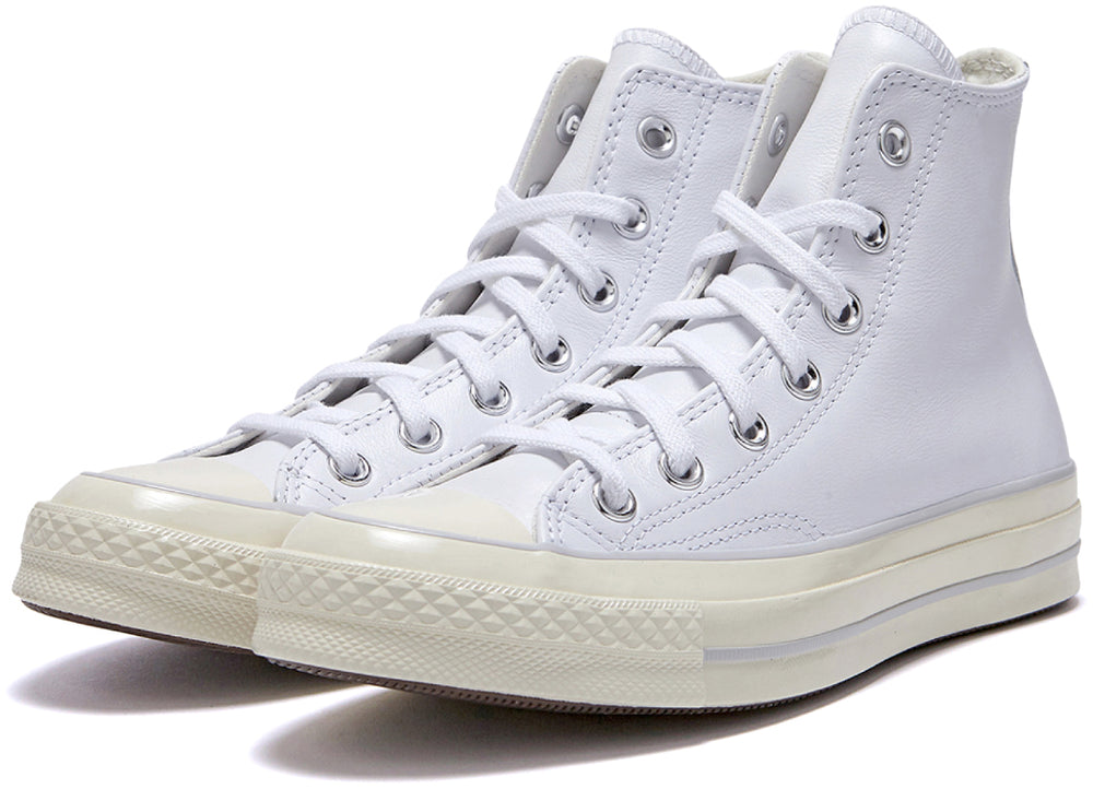 Converse Chuck Taylor All Star 1970s Hi Top Leather White/Fossilized/E ...