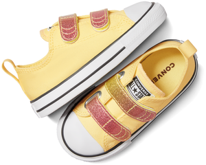 Converse Toddler Chuck Taylor All Star 2V Low Top Easy On Citrus Like Baggins Shoes