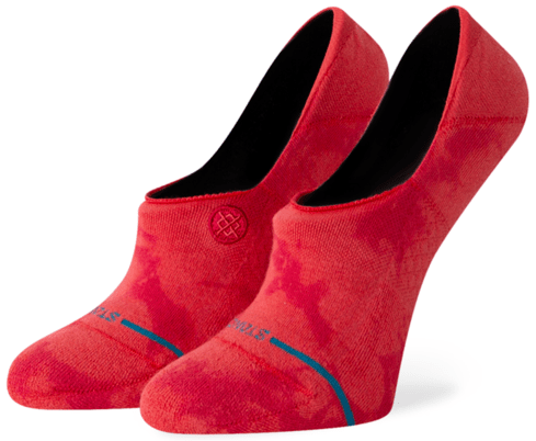 Stance Socks Womens No Show Dye-namic Red