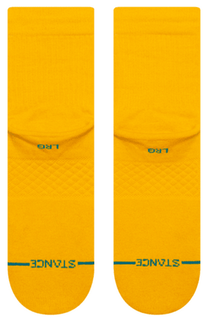 Stance Socks Unisex Icon Quarter Yellow