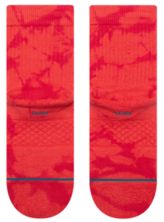 Stance Socks Womens Quarter Dye-namic Red