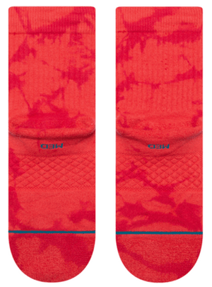 Stance Socks Womens Quarter Dye-namic Red