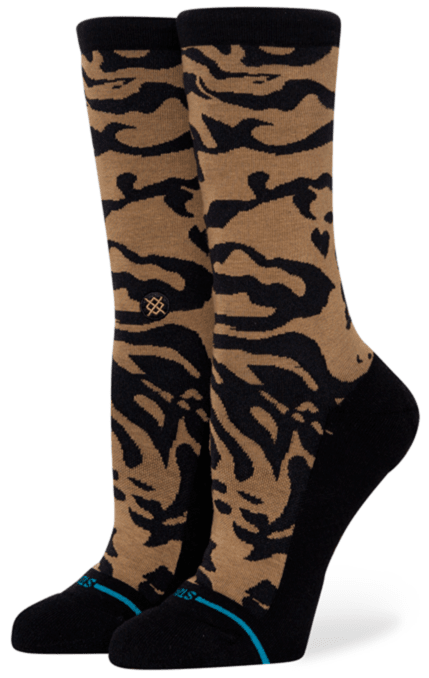 Stance Socks Womens Crew Animalistic Black