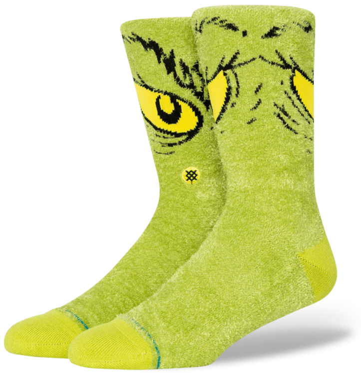 Stance Socks Unisex Grinch Da Da Da Crew Green