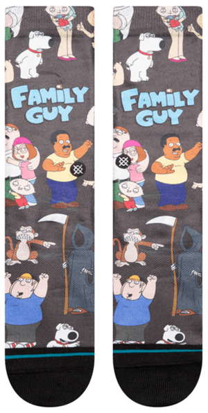 Stance Socks Unisex Family Guy Crew Black