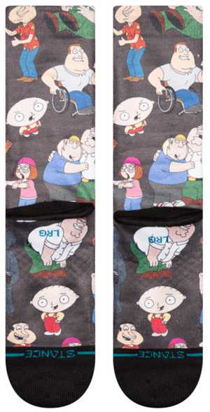 Stance Socks Unisex Family Guy Crew Black