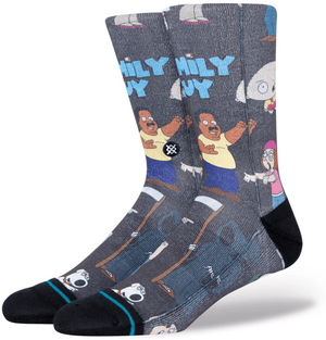 Stance Socks Unisex Family Guy Crew Black