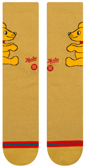 Stance Socks Unisex Haribo Gummie Bear Crew Gold