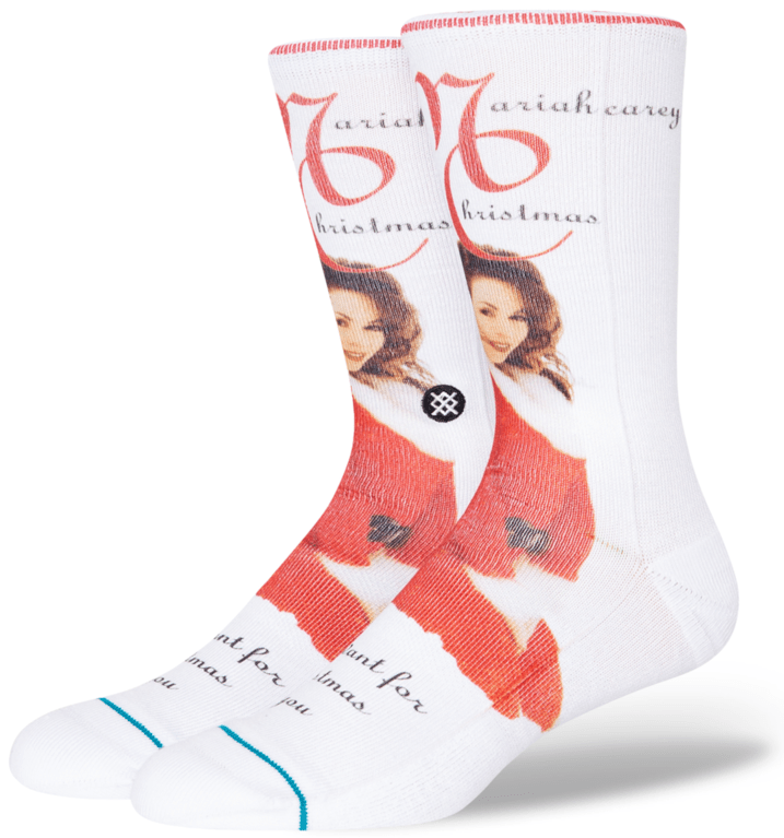 Stance Socks Unisex Mariah Carey All I Want Crew White