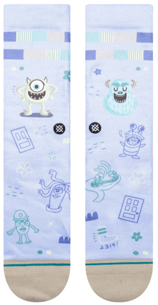 Stance Socks Unisex Disney Monsters, Inc. Crew Purple